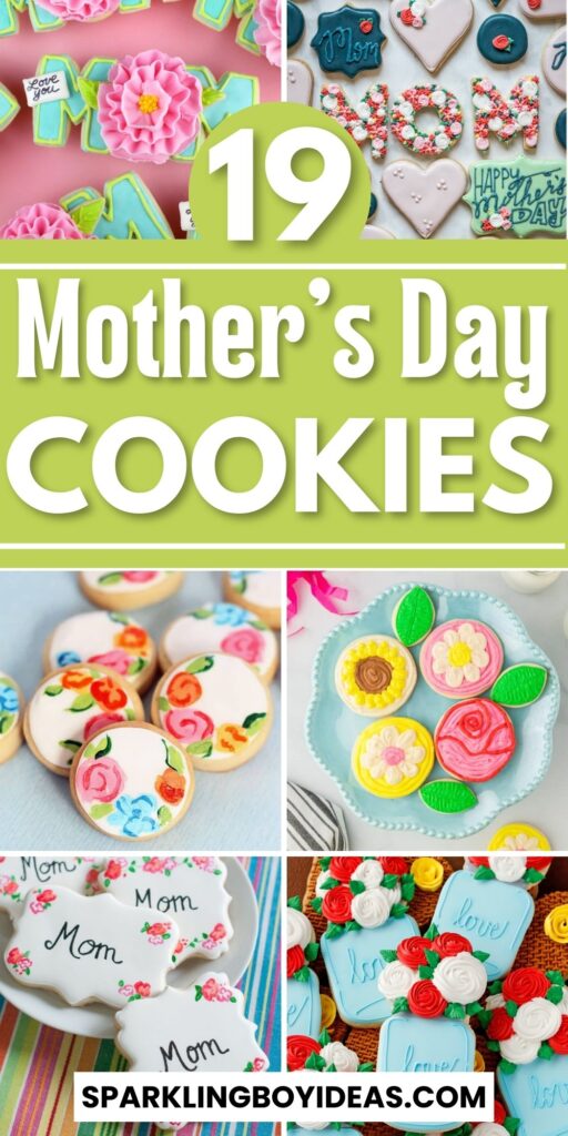 decorated mothers day cookies ideas
