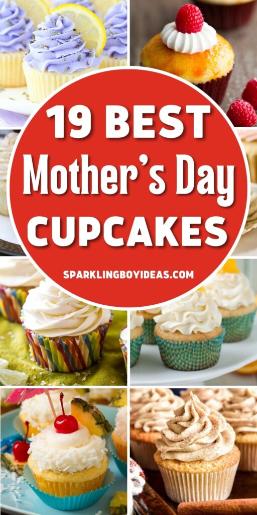 simple happy mothers day cupcakes ideas