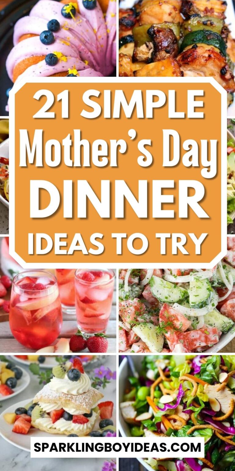 21 Easy Mothers Day Dinner Ideas - Sparkling Boy Ideas