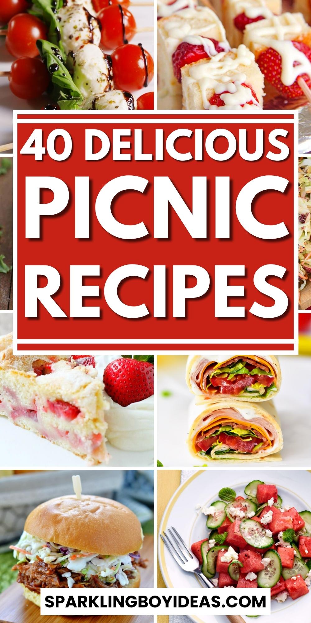 41 Easy Picnic Recipes Sparkling Boy Ideas