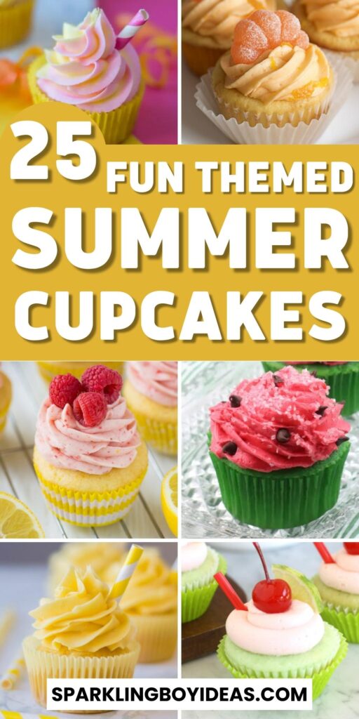 easy cute fun decorated summer cupcakes ideas
