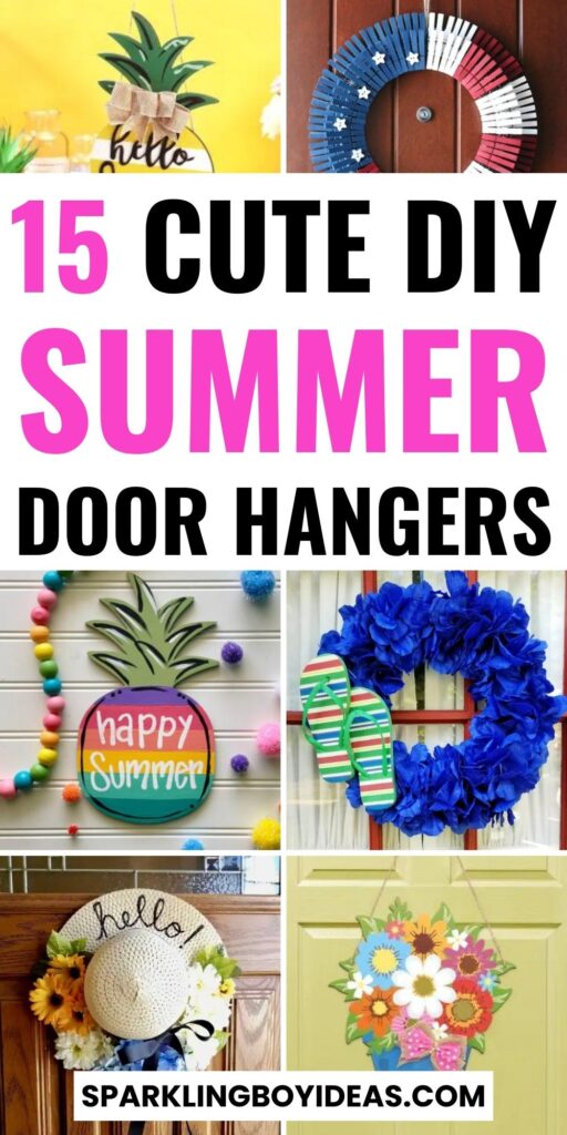 cute diy summer door hangers