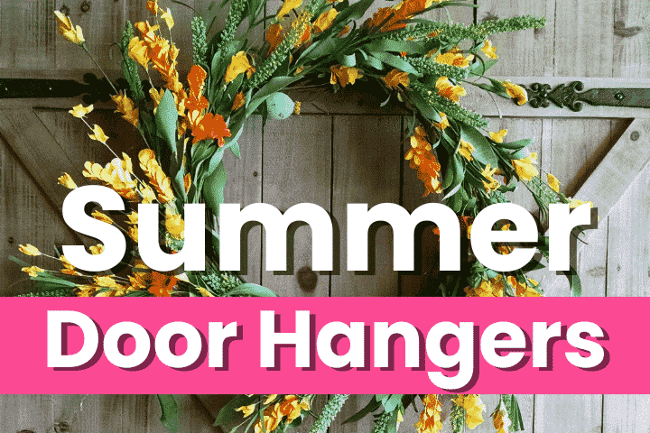 cute diy summer door hanger ideas