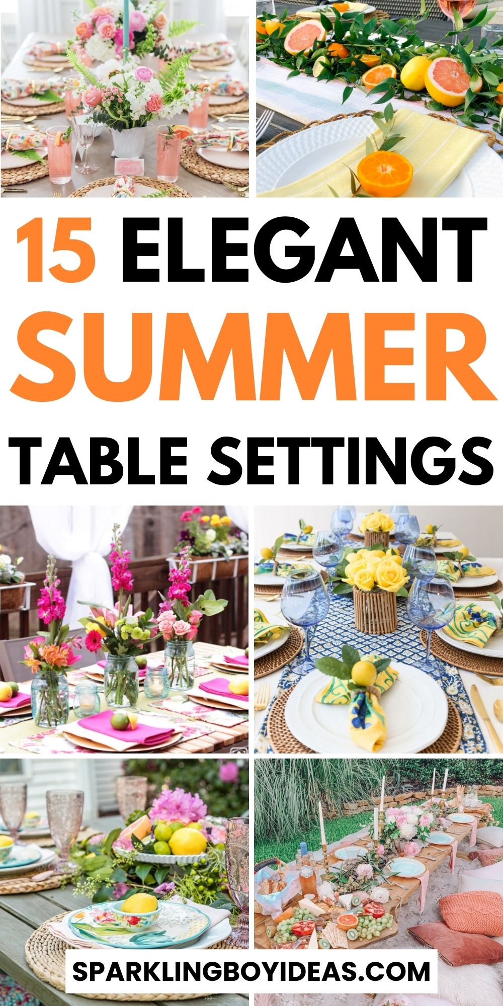 15 Best Summer Table Settings - Sparkling Boy Ideas