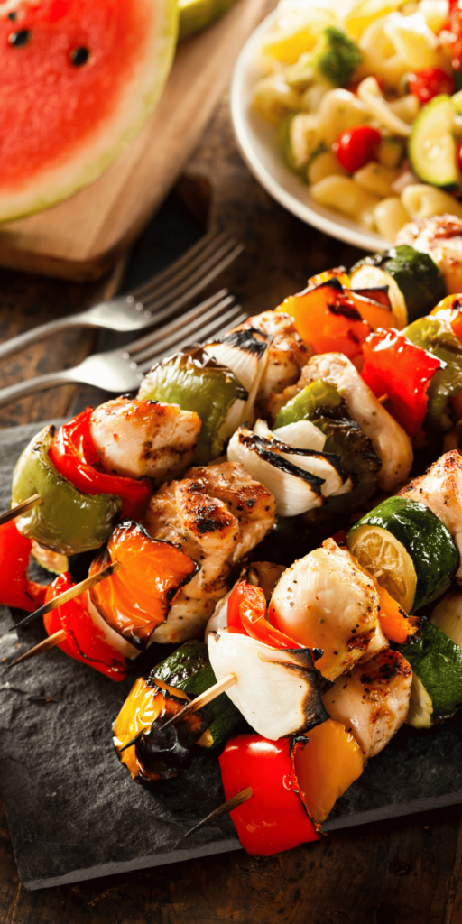 Grilled Chicken Kabobs - grilled recipes, summer dinner recipes, summer recipes, summer meals, summer grilled recipes
