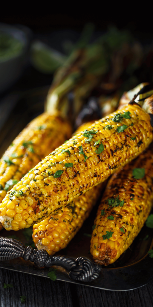 Grilled Corn On The Cob With Herb Butter - summer recipes, summer dinner recipes, summer meals, summer side dishes