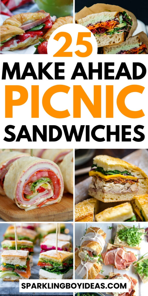 aesthetic make ahead picnic sandwiches ideas