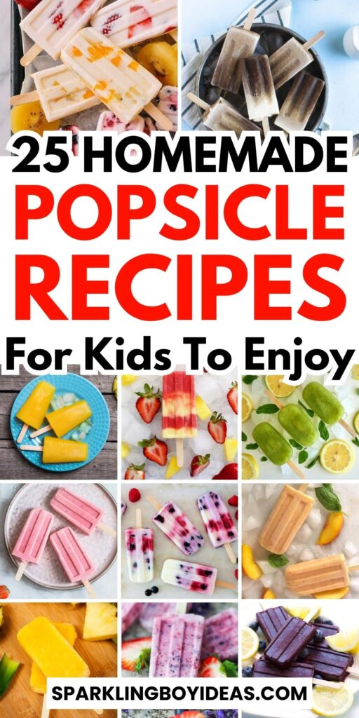 homemade frozen easy diy healthy popsicle recipes