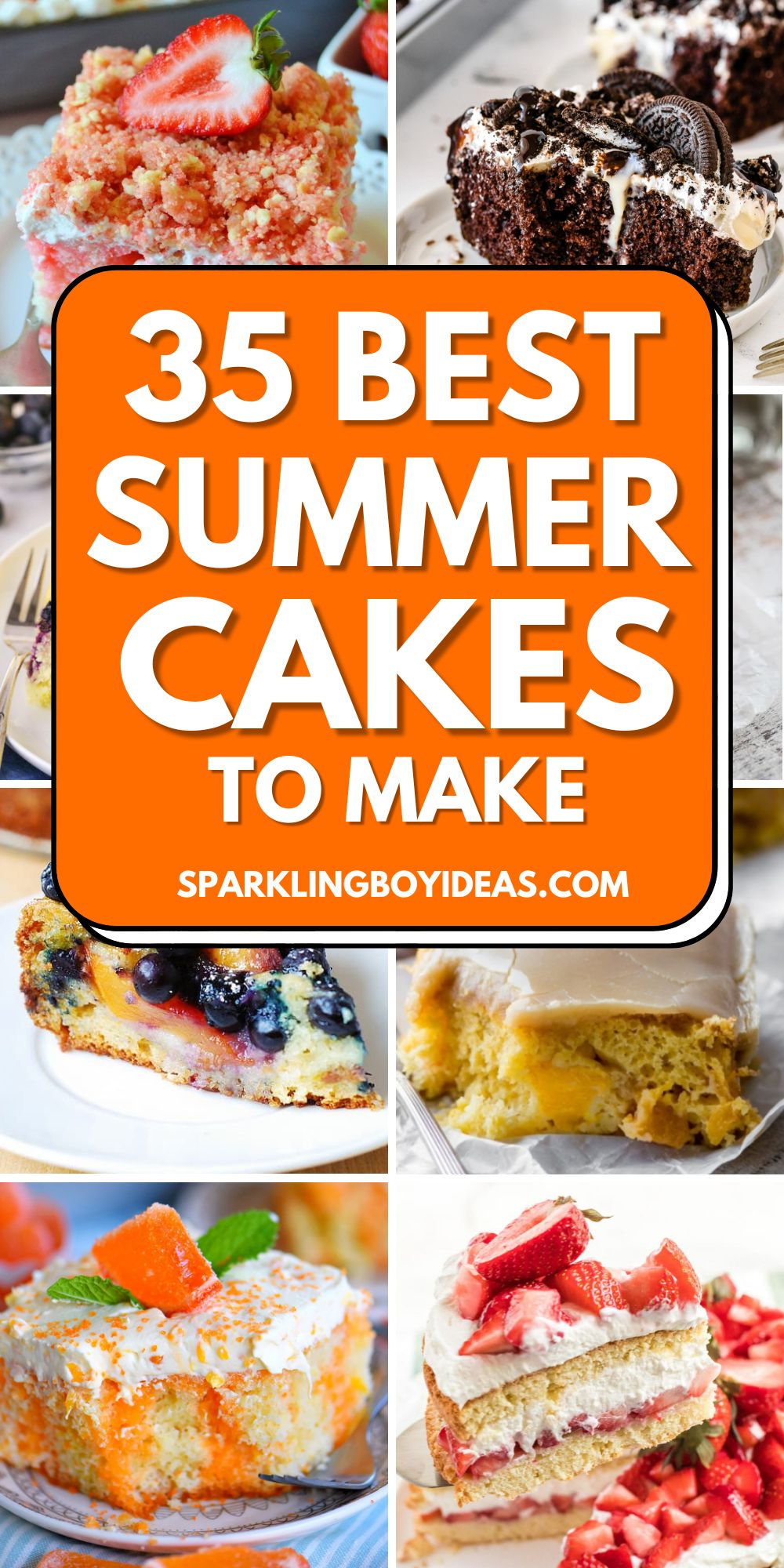 35 Light Easy Summer Cakes - Sparkling Boy Ideas