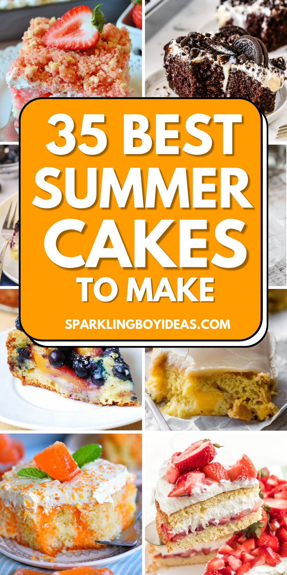 35 Light Easy Summer Cakes - Sparkling Boy Ideas