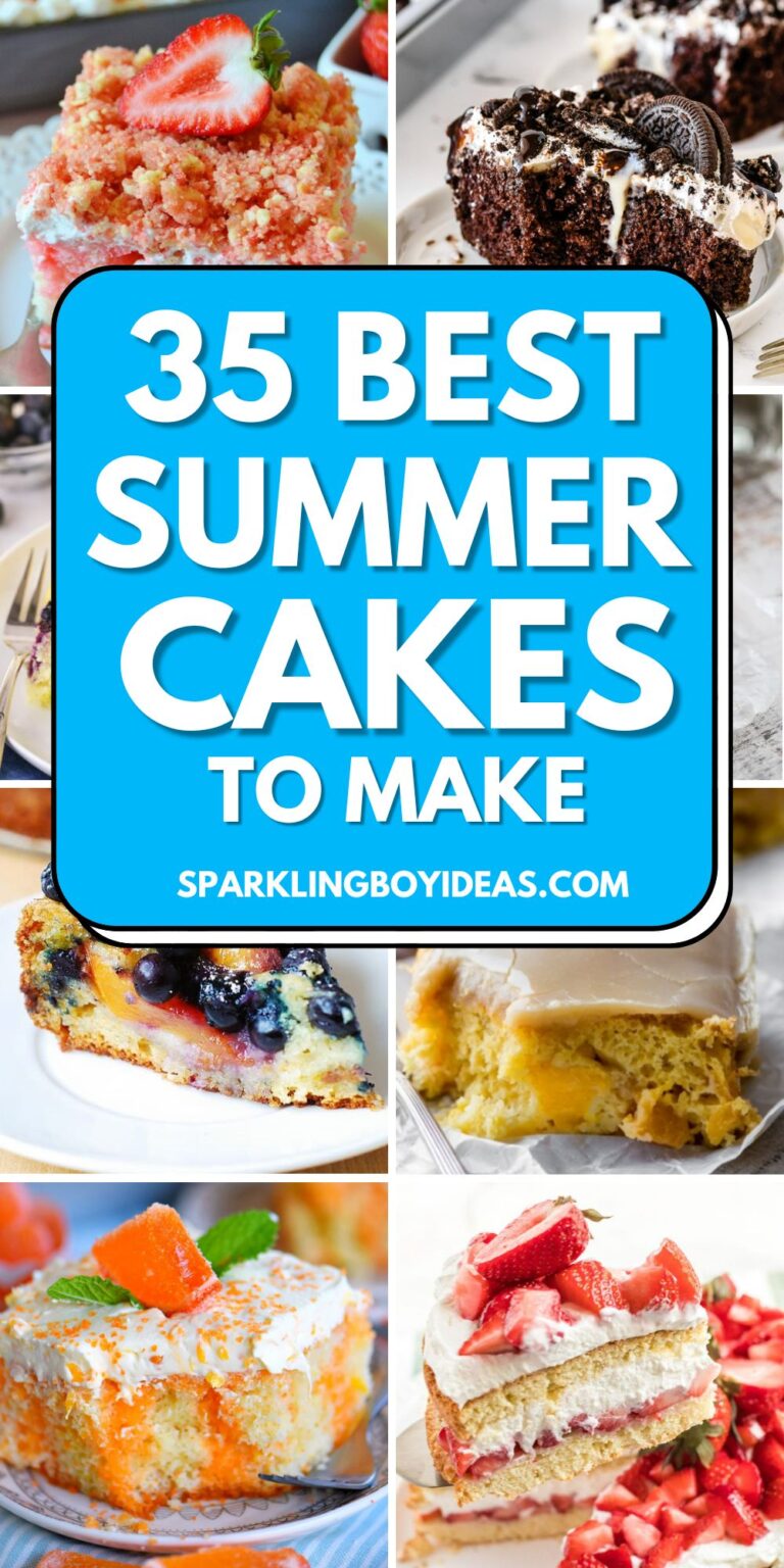 35 Light Easy Summer Cakes - Sparkling Boy Ideas