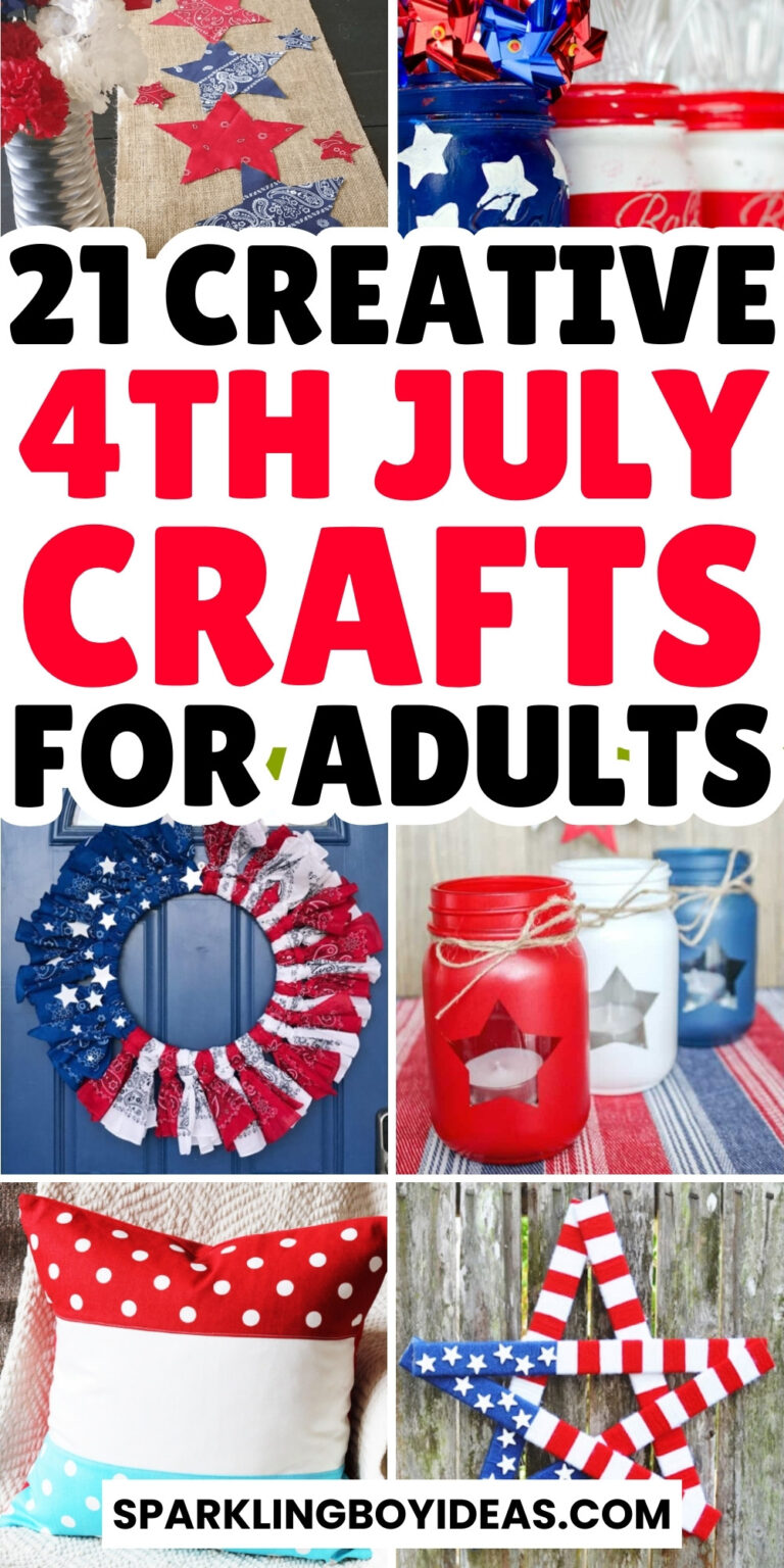 19 Easy 4th Of July Crafts For Adults - Sparkling Boy Ideas