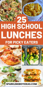 25 Easy High School Lunch Ideas - Sparkling Boy Ideas