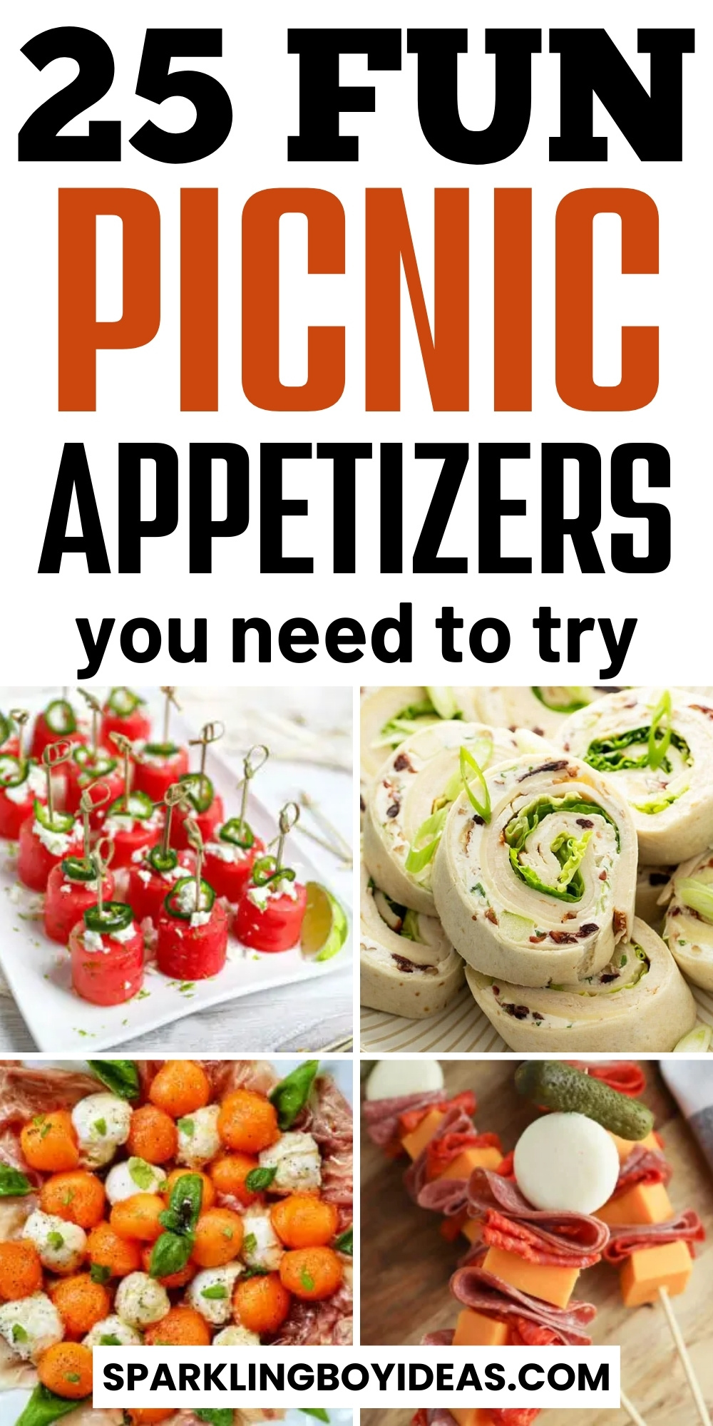 25 Easy Picnic Appetizers - Sparkling Boy Ideas