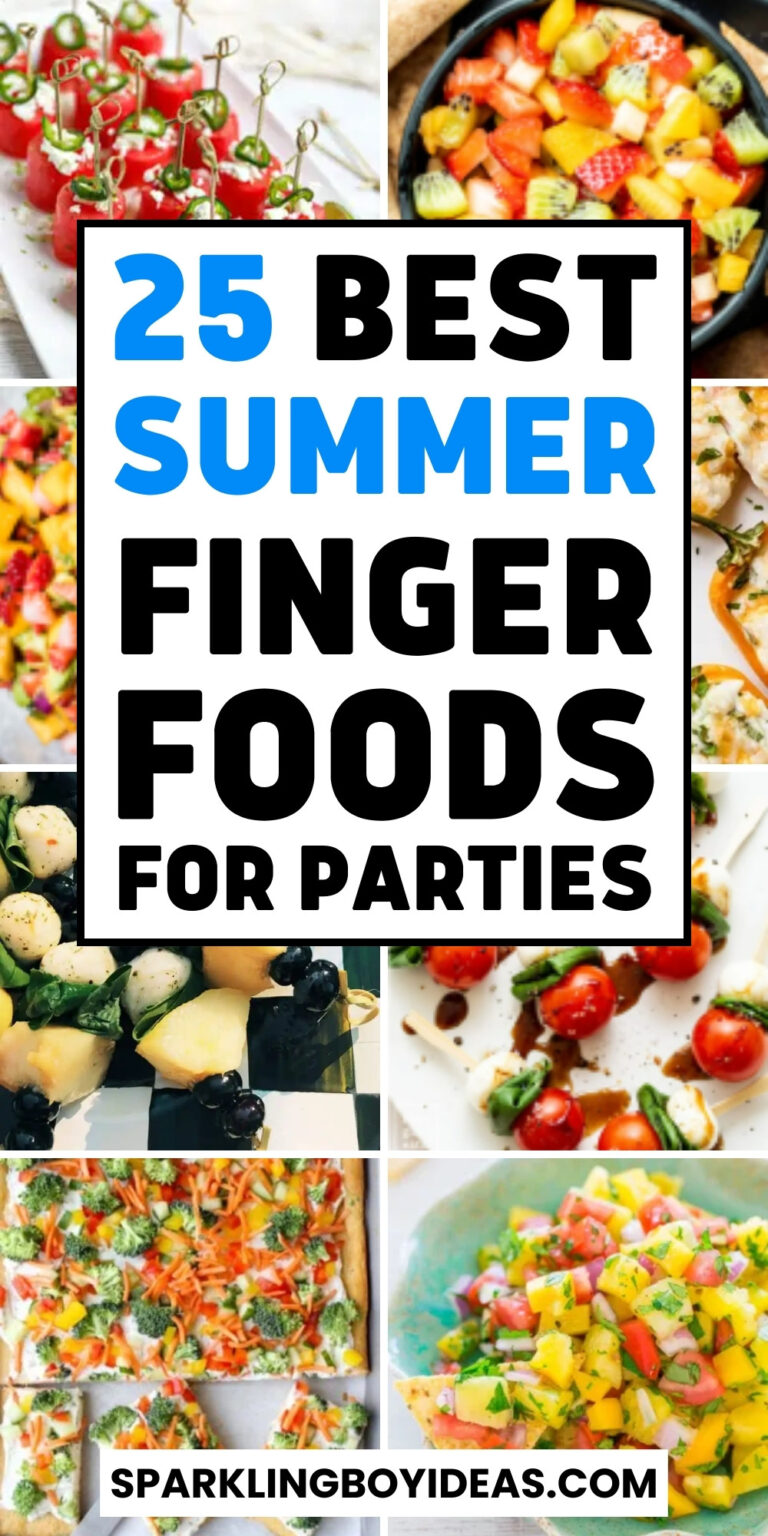 25 Fun Easy Summer Finger Foods - Sparkling Boy Ideas