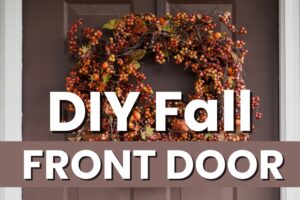 simple easy DIY fall front door decorating ideas for the home