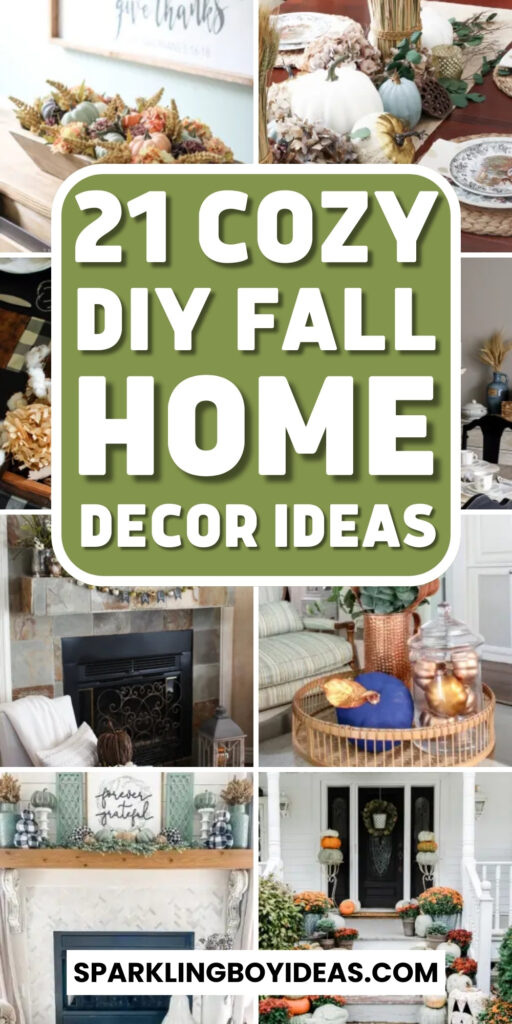 simple cozy DIY fall home decor ideas