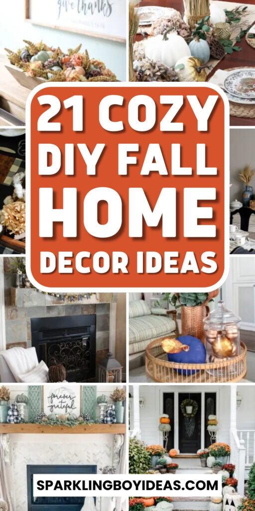 simple cozy DIY fall home decor ideas