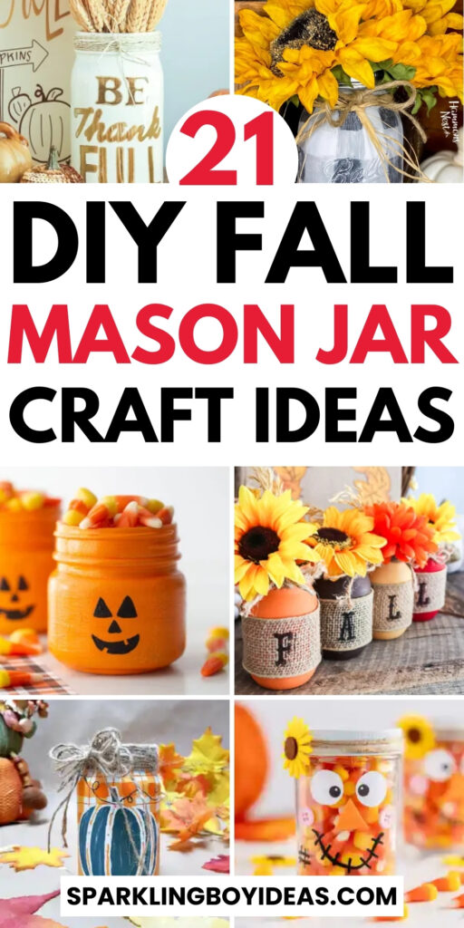 easy diy fall mason jar crafts ideas