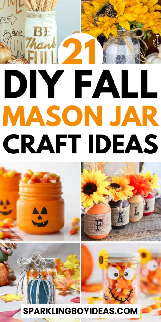 easy diy fall mason jar crafts ideas