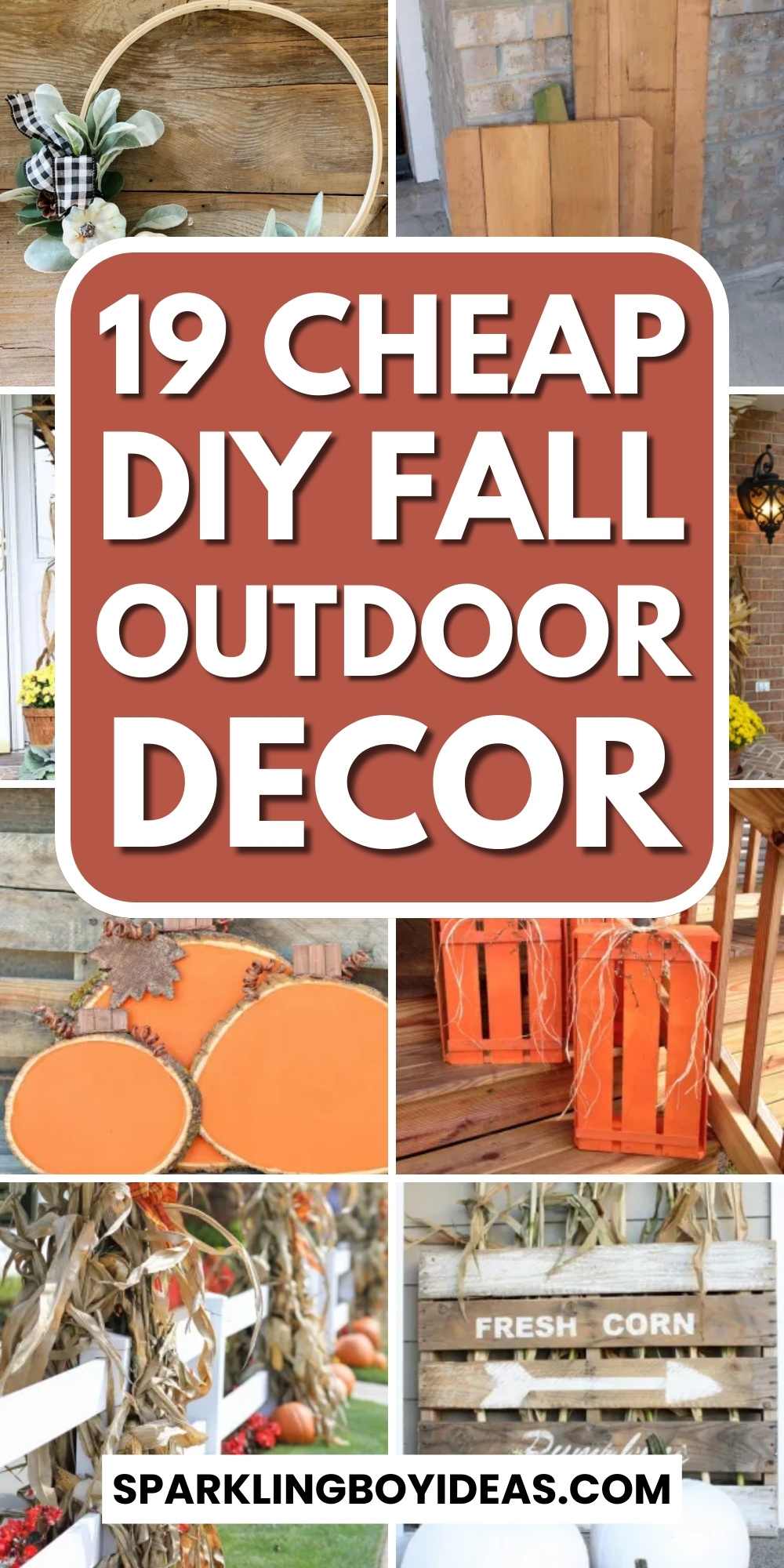 19 Easy DIY Fall Outdoor Decor - Sparkling Boy Ideas