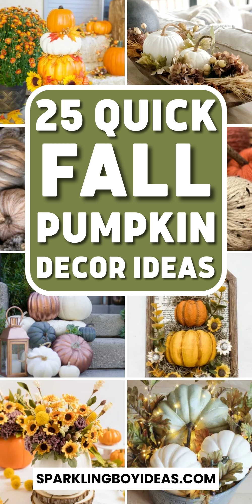 25 Best Fall Pumpkin Decor - Sparkling Boy Ideas