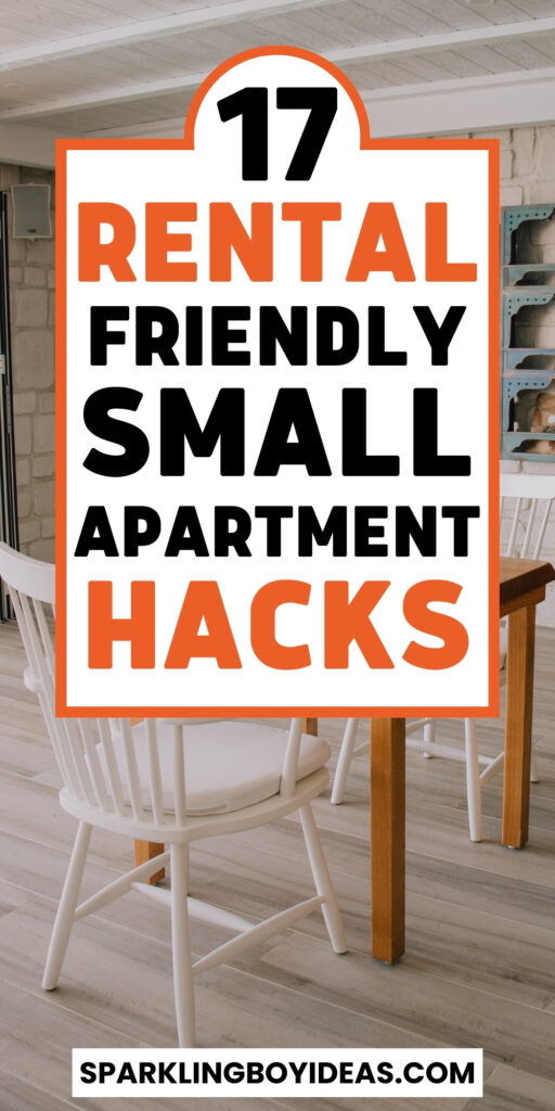 rental friendly small apartment hacks 