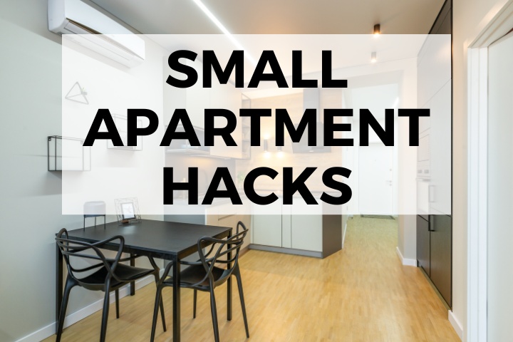 rental friendly small apartment hacks