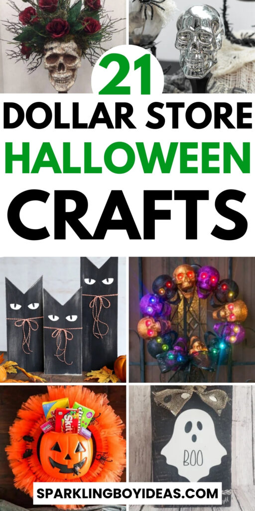 easy diy dollar store halloween crafts ideas for kids and adults