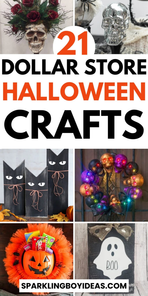 easy diy dollar store halloween crafts ideas for kids and adults