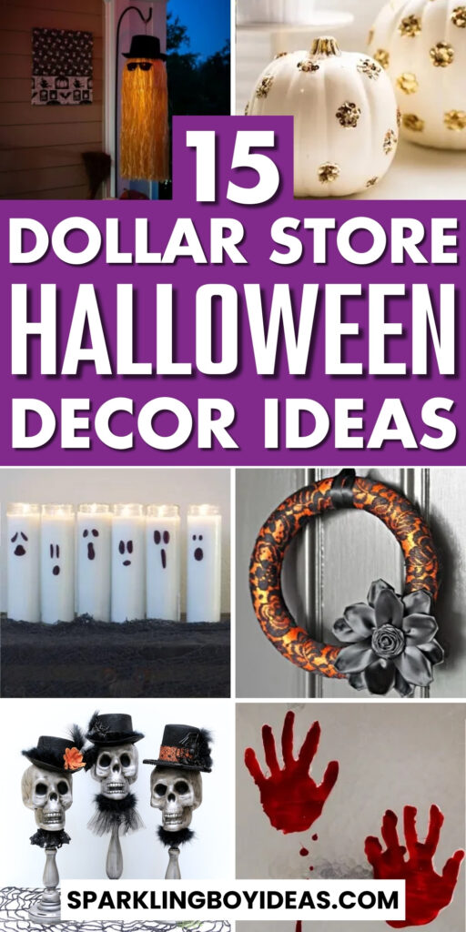 cheap easy diy dollar store halloween decorations