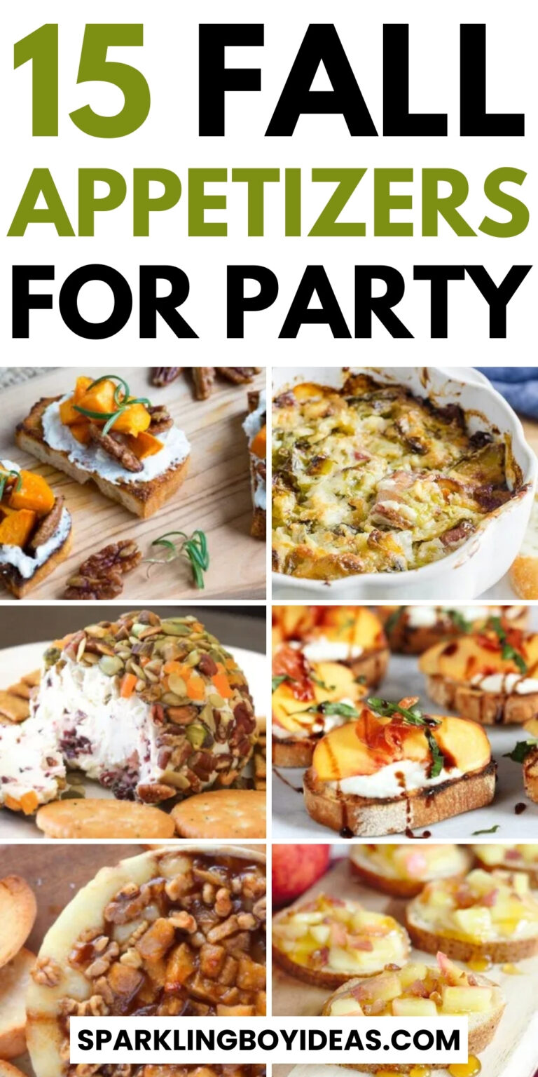 19 Easy Fall Appetizers - Sparkling Boy Ideas