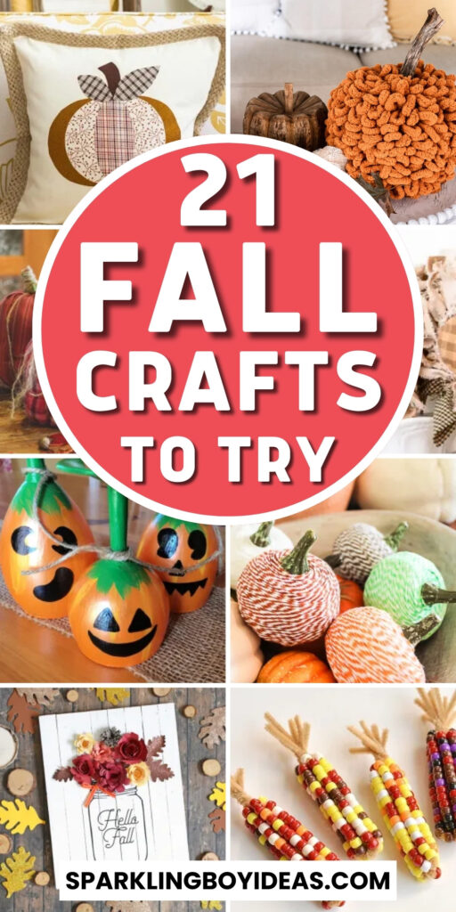 easy diy fall crafts for kids and adults