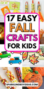 17 Easy DIY Fall Crafts For Kids - Sparkling Boy Ideas