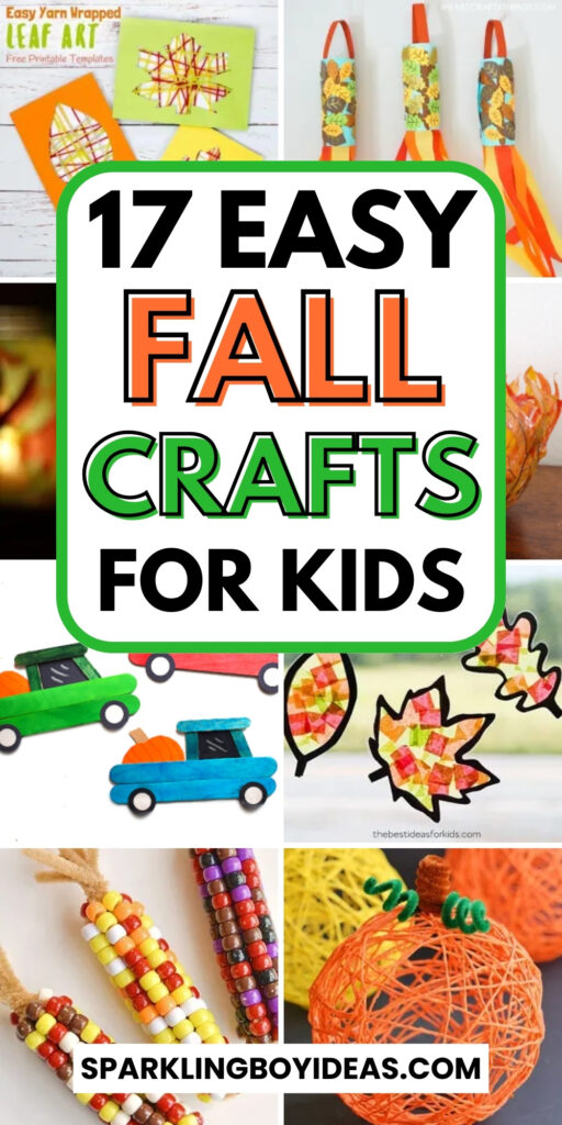 easy preschool fall crafts for kids and toddlers