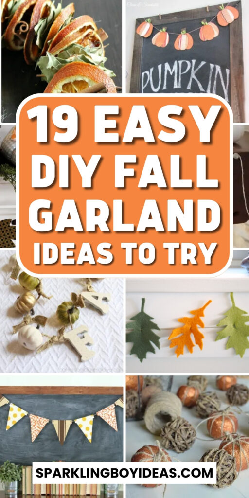 diy fall garland ideas for mantles and front doors