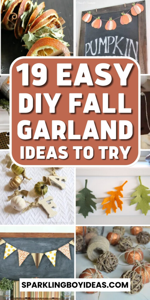 diy fall garland ideas for mantles and front doors