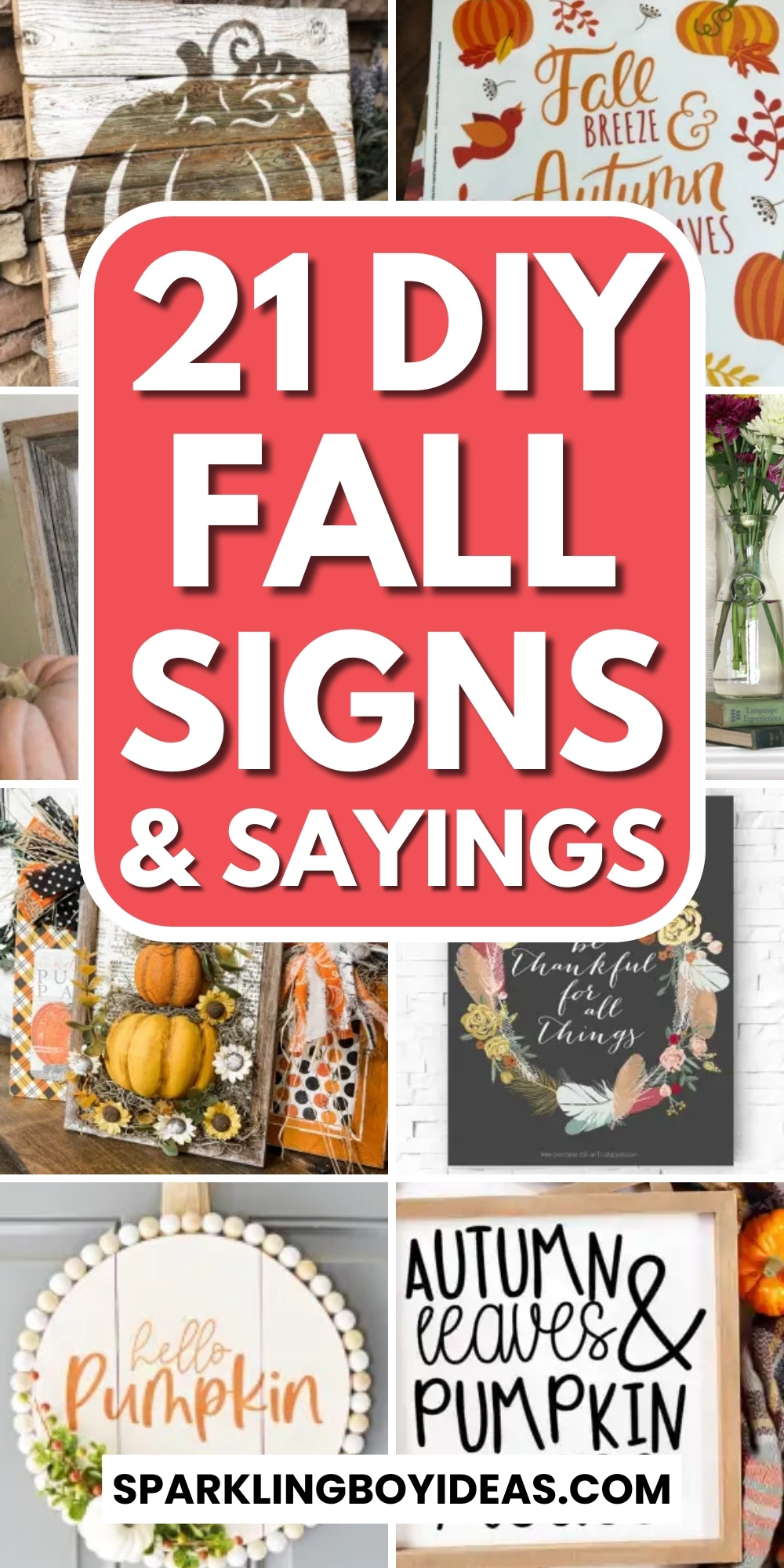 21 Best Fall Signs - Sparkling Boy Ideas