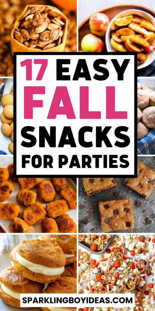 easy healthy fall snacks for kids for parties for school to make