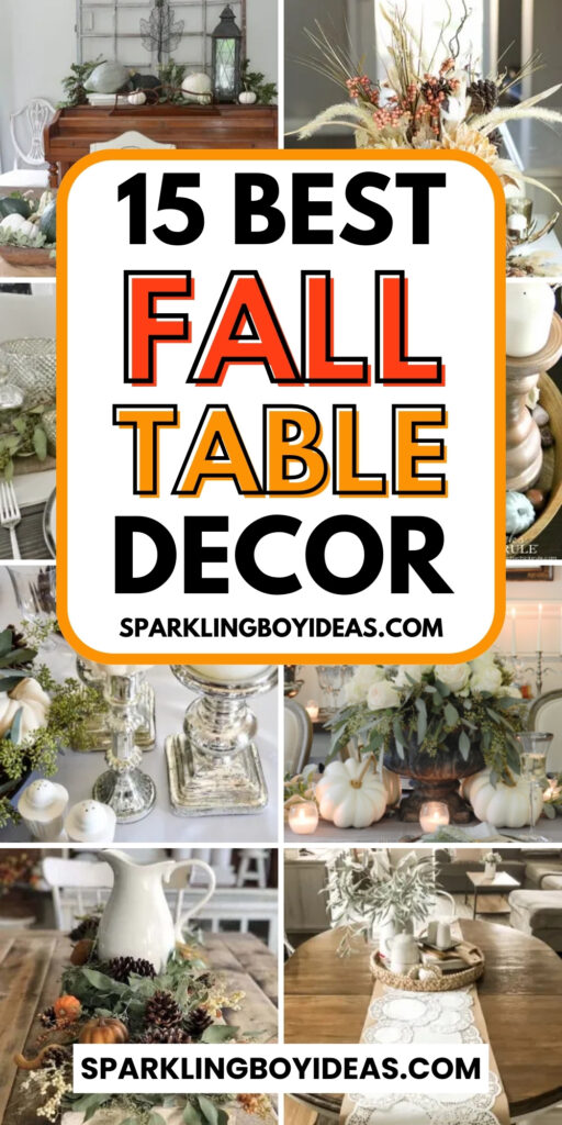 cheap easy rustic farmhouse simple diy fall table decorations