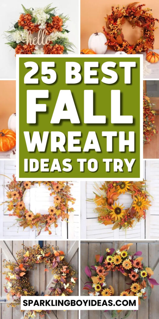 easy dollar store diy fall wreaths for front door 