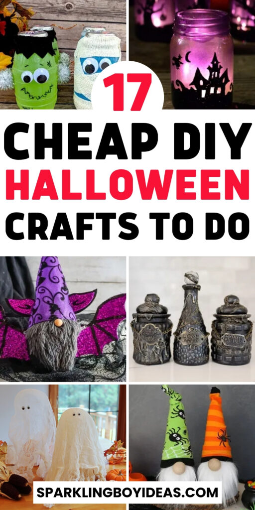 cute fun dollar tree DIY halloween crafts for kids and adults
