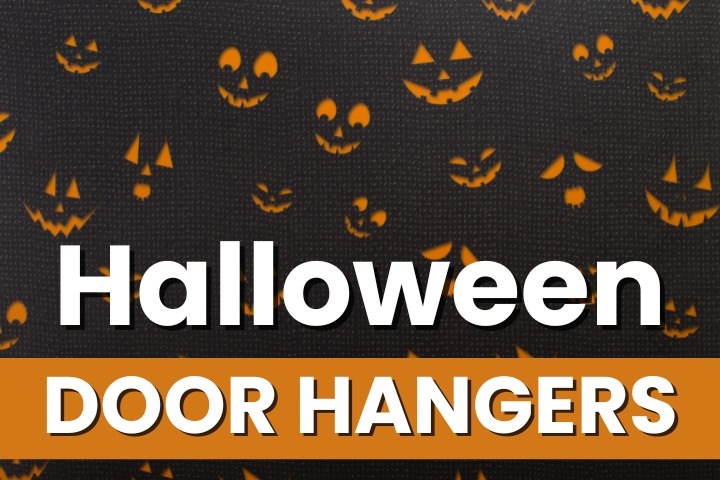 hocus pocus cute scary DIY halloween door hangers
