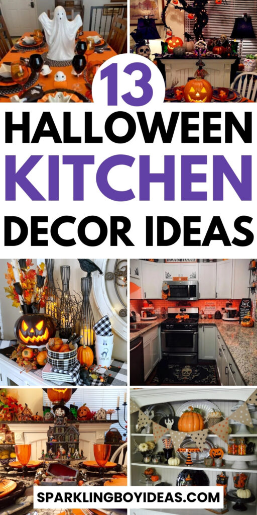 spooky simple cute DIY Halloween kitchen decor ideas