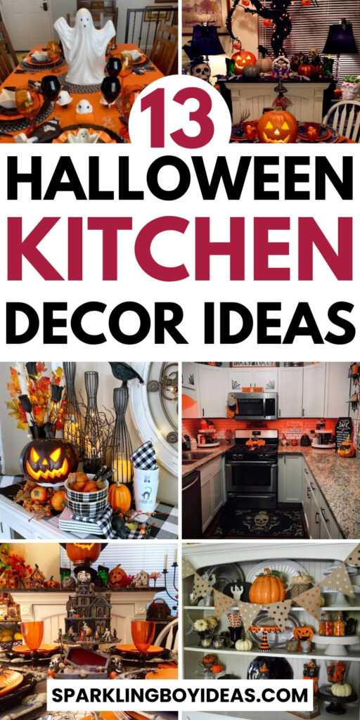 spooky simple cute DIY Halloween kitchen decor ideas