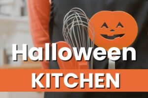 spooky simple cute DIY Halloween kitchen decor