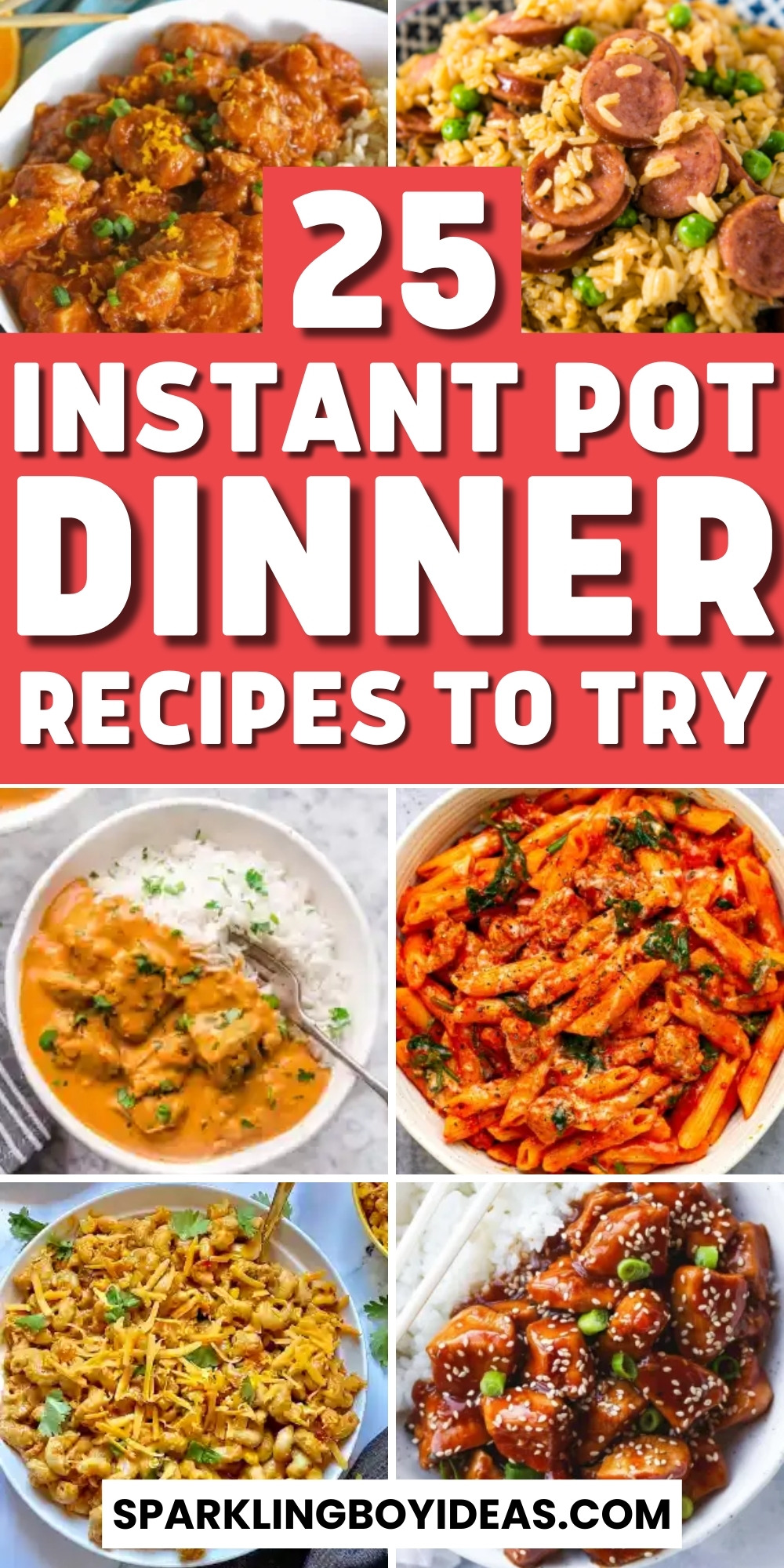 25 Quick Instant Pot Dinner - Sparkling Boy Ideas