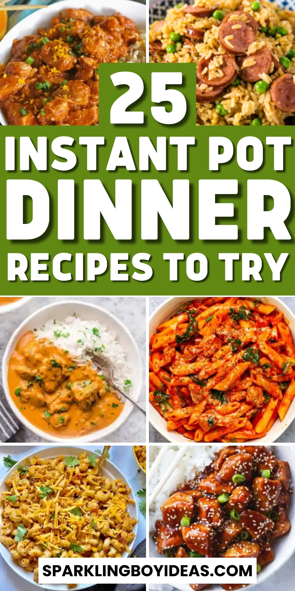 25 Quick Instant Pot Dinner - Sparkling Boy Ideas