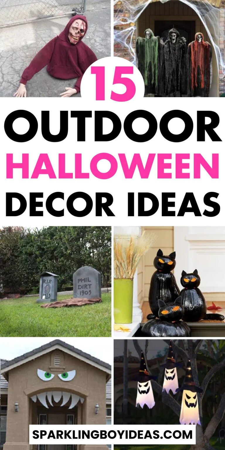15 Easy Outdoor Halloween Decorations - Sparkling Boy Ideas