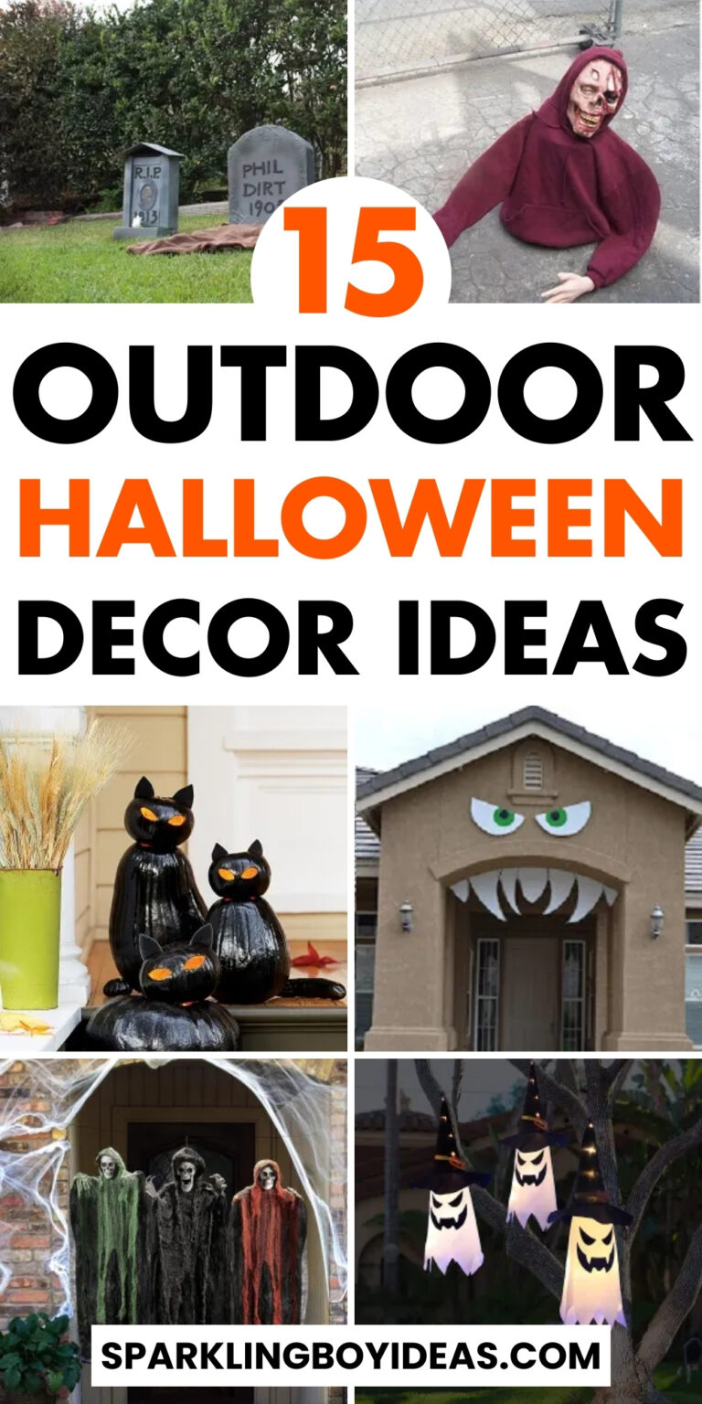 15 Easy Outdoor Halloween Decorations - Sparkling Boy Ideas